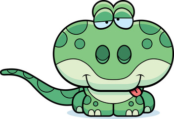Cartoon Goofy Gecko
