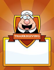 Cartoon Thanksgiving Pilgrim Graphic