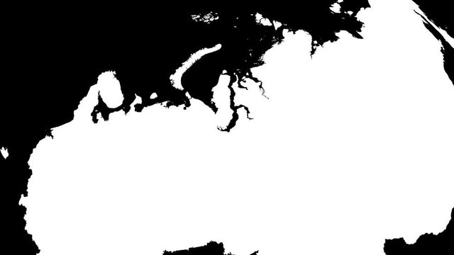 Arkhangelsk - Russia, region extruded. Bumps shaded