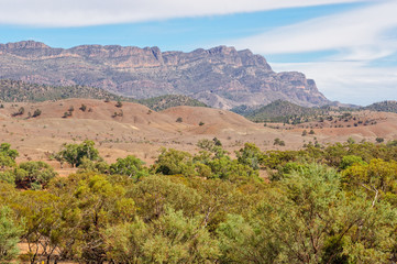 Heysen Range photographed from the Hucks Lookout at Wilpena Pound - Flinders Ranges, SA, Australia