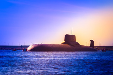 Nuclear submarine. A submarine with nuclear ballistic missiles.