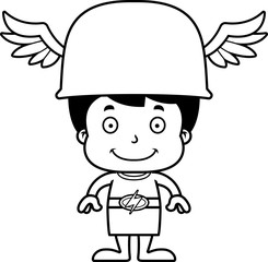 Cartoon Smiling Hermes Boy