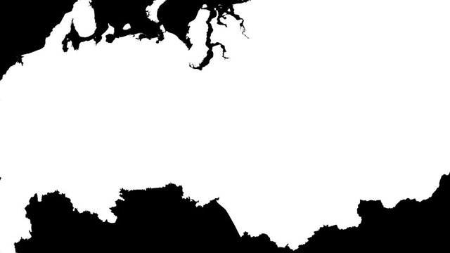 Bashkortostan - Russia, republic extruded. Bumps shaded