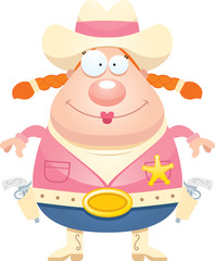 Happy Cartoon Sheriff