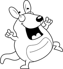Cartoon Wallaby Dancing