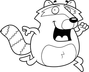Raccoon Running