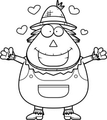 Cartoon Scarecrow Hug