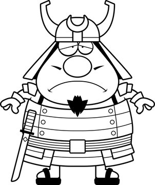 recommend clip art: Sad Cartoon Samurai