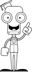 Cartoon Teacher Robot Idea