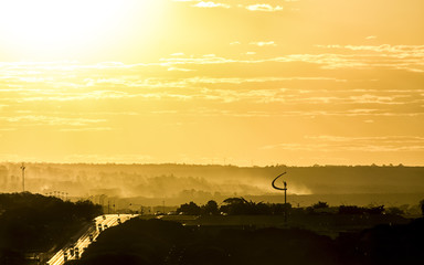 Por do sol em Brasilia