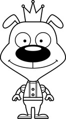 Cartoon Smiling Prince Puppy