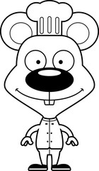 Cartoon Smiling Chef Mouse