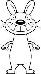 Happy Cartoon Rabbit