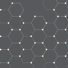 Vector of connected dots pattern