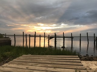 Obraz premium Intercoastal waterway Sunset