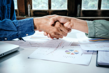 Business partnership meeting concept