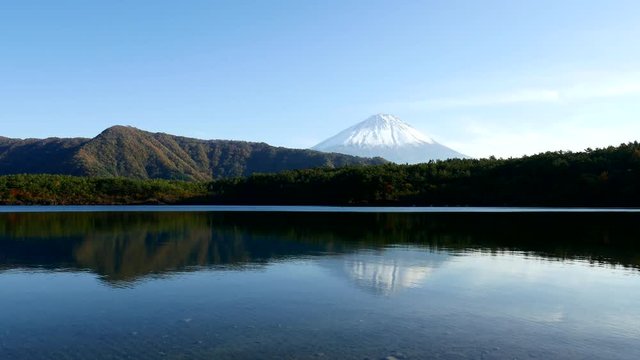 Mountain Fuji and saiko in Japan