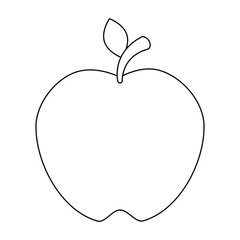 apple fruit isolated icon vector illustration design