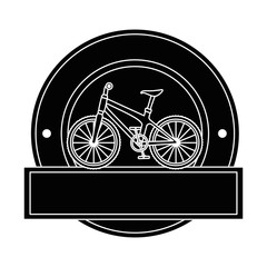 Fototapeta premium elegant frame with bicycle vehicle vector illustration design