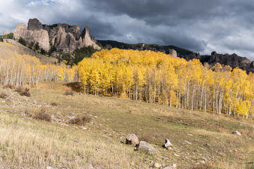 High Mesa Pinnacles in Cimarron Valley located in Gunnison National Forest