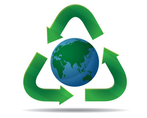 recycle go green illustration