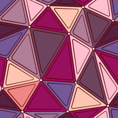 Abstract triangular vector seamless pattern.