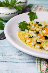 Soup with millet