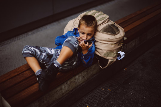 Child is taking a rest