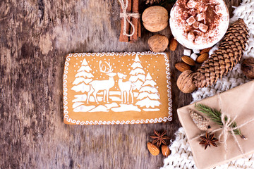 Christmas cookies and winter, Christmas decor.