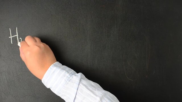 Chemical formula of Novocain.	We write with chalk on a board.	