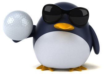 Obraz premium Fun penguin - 3D Illustration