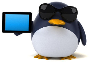 Fun penguin - 3D Illustration