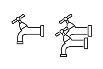 Faucet vector icon.