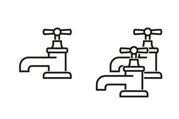 Faucet vector icon.