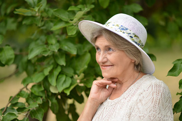 senior beautiful woman posing 