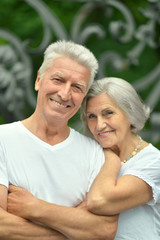 senior couple  posing 