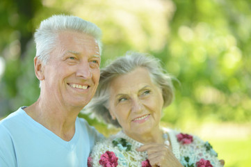 senior couple  posing 