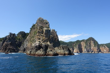 Fototapeta na wymiar 北山崎の断崖