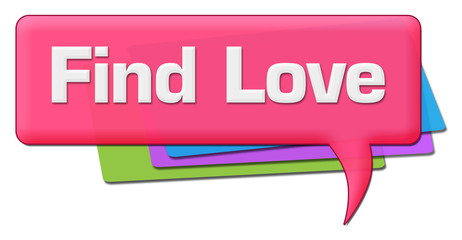Find Love Pink Colorful Comment Symbol 