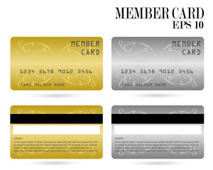 member card, business VIP card, design for privilege member,vector