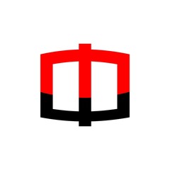 Obraz premium MW Initial Alphabet Sign Logo Vector