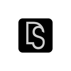 DS D S Initial Sign Logo Vector