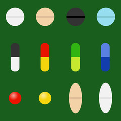 Fototapeta premium Tablets, capsules, medicines