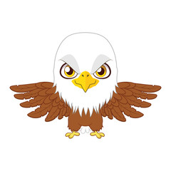 Cute stylized cartoon eagle illustration ( for fun educational purposes, illustrations etc. )