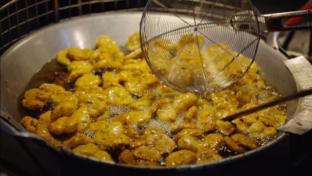 Asian street food fried chicken
