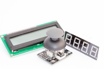 Displays, LCD, PCB, electronic components, joystick