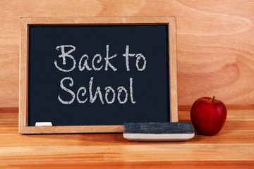 Composite image of back to school text on white background - Powered by Adobe