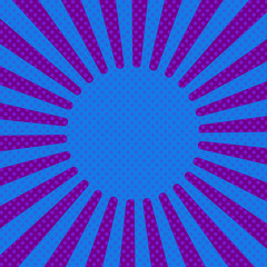 Comic background rays, vector