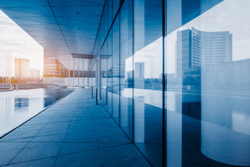 modern office buildings outdoors in midtown