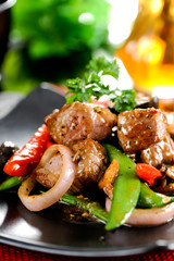 Stir-fried beef,thai food